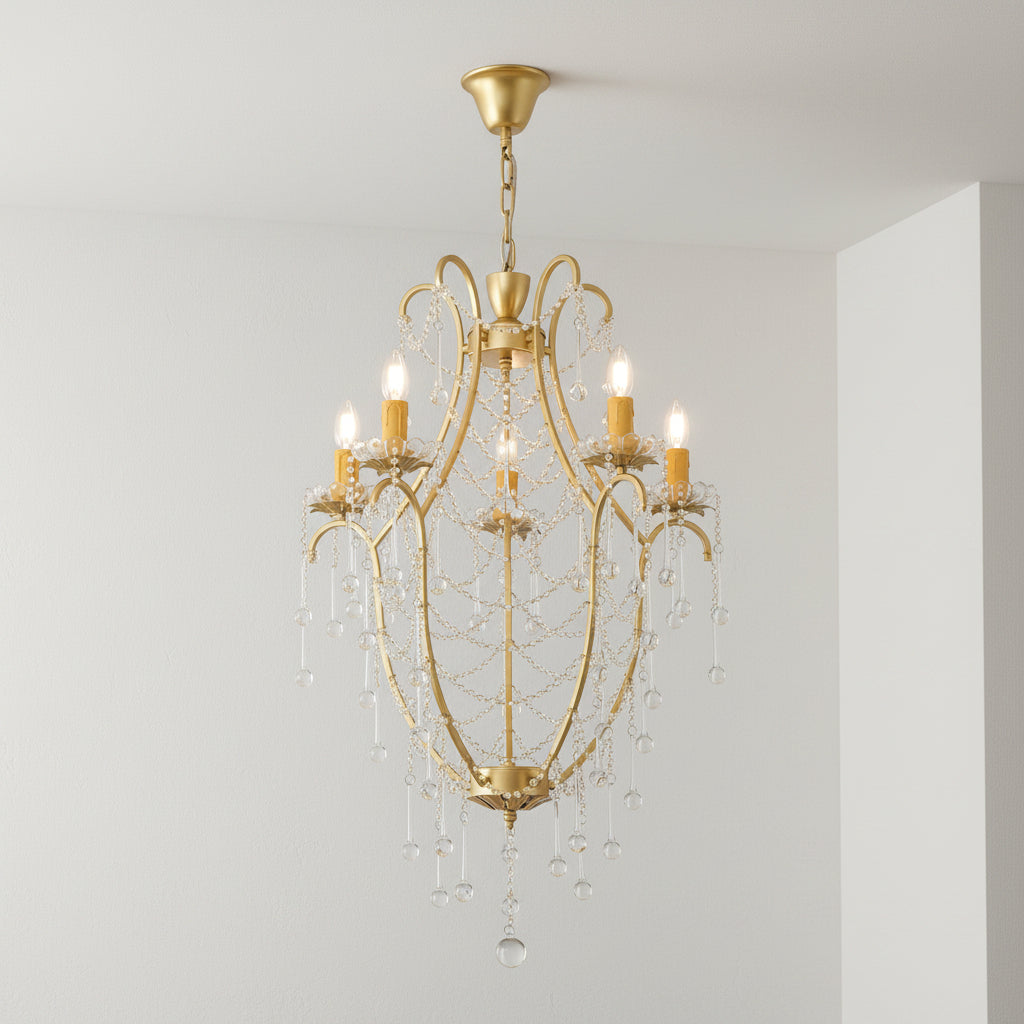 Crystal Birdcage Chandelier