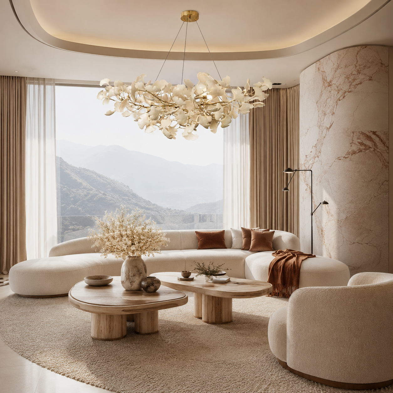 Gingko Chandelier B