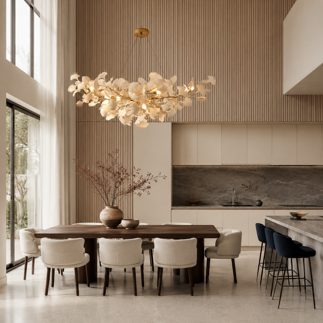 Gingko Chandelier B