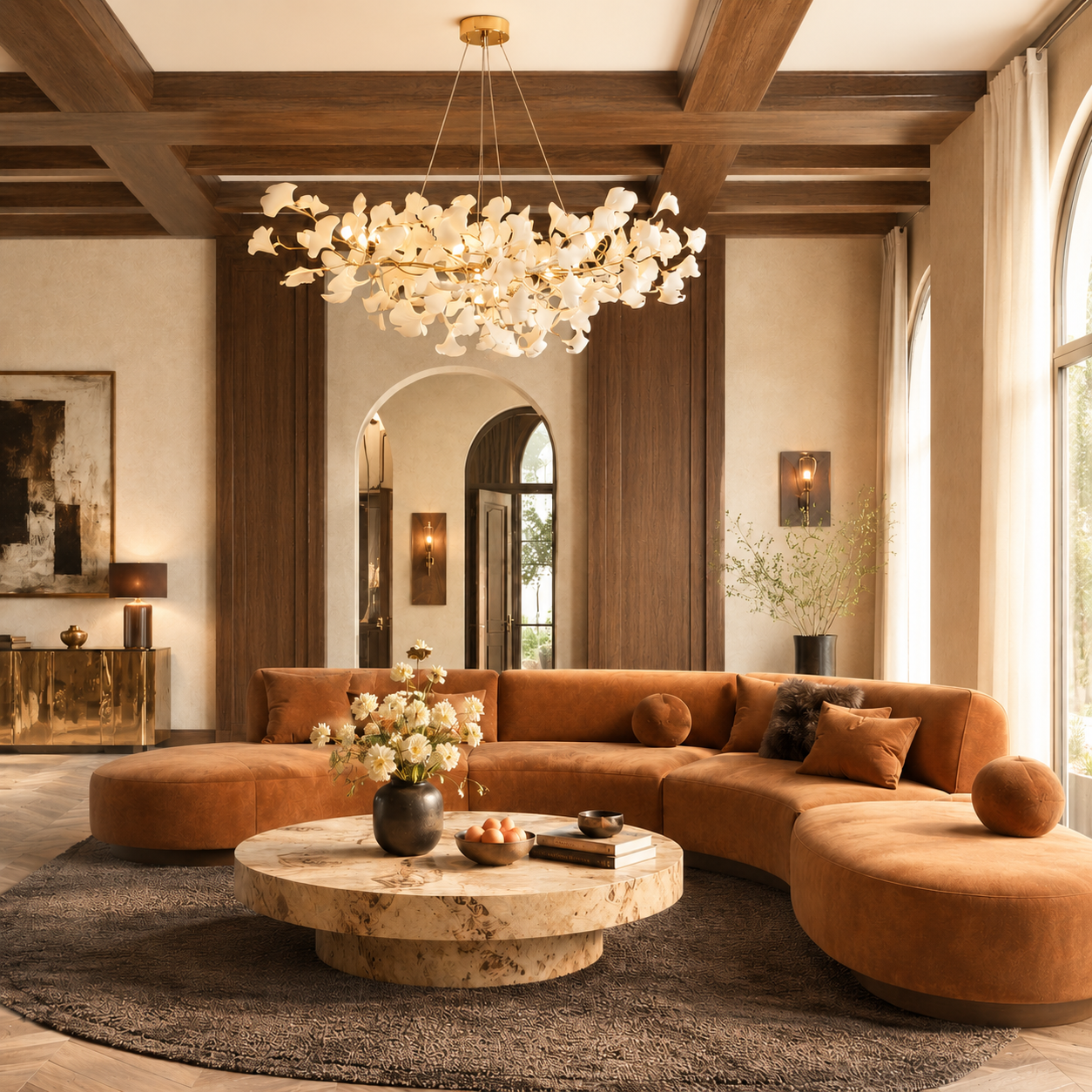 Gingko Chandelier B