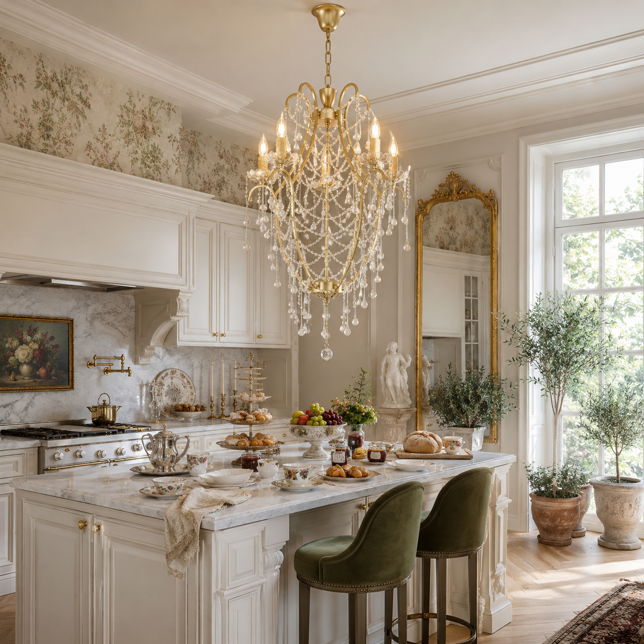 Crystal Birdcage Chandelier