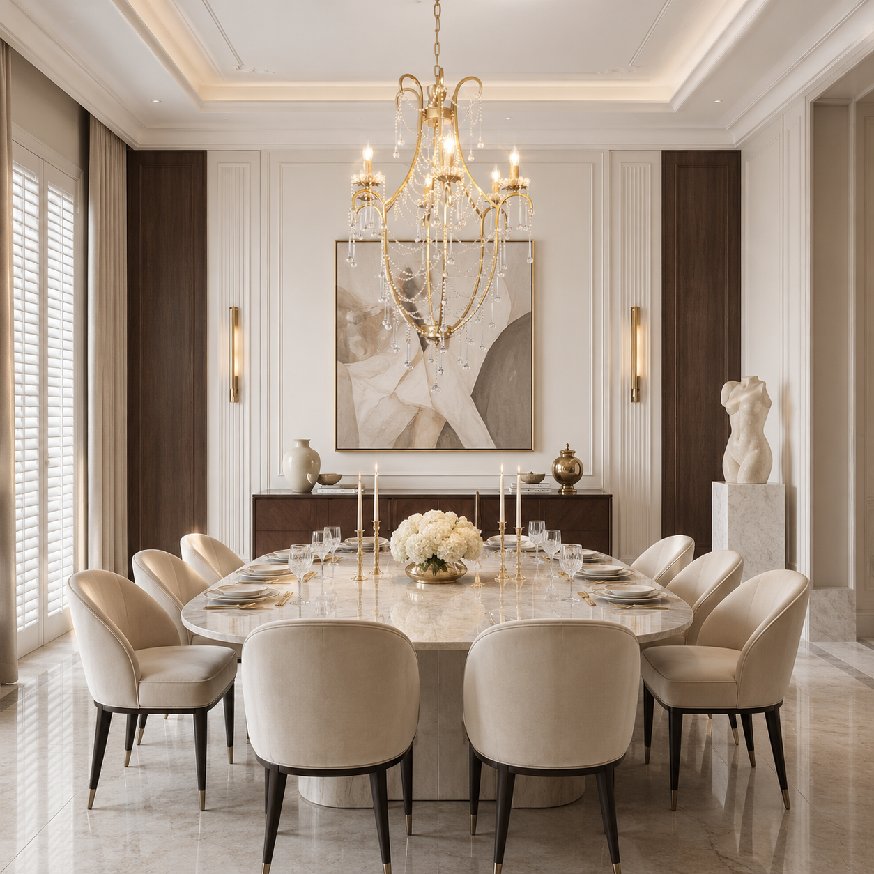 Crystal Birdcage Chandelier