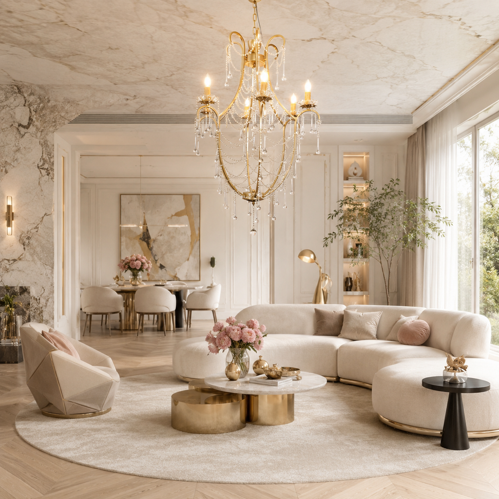 Crystal Birdcage Chandelier