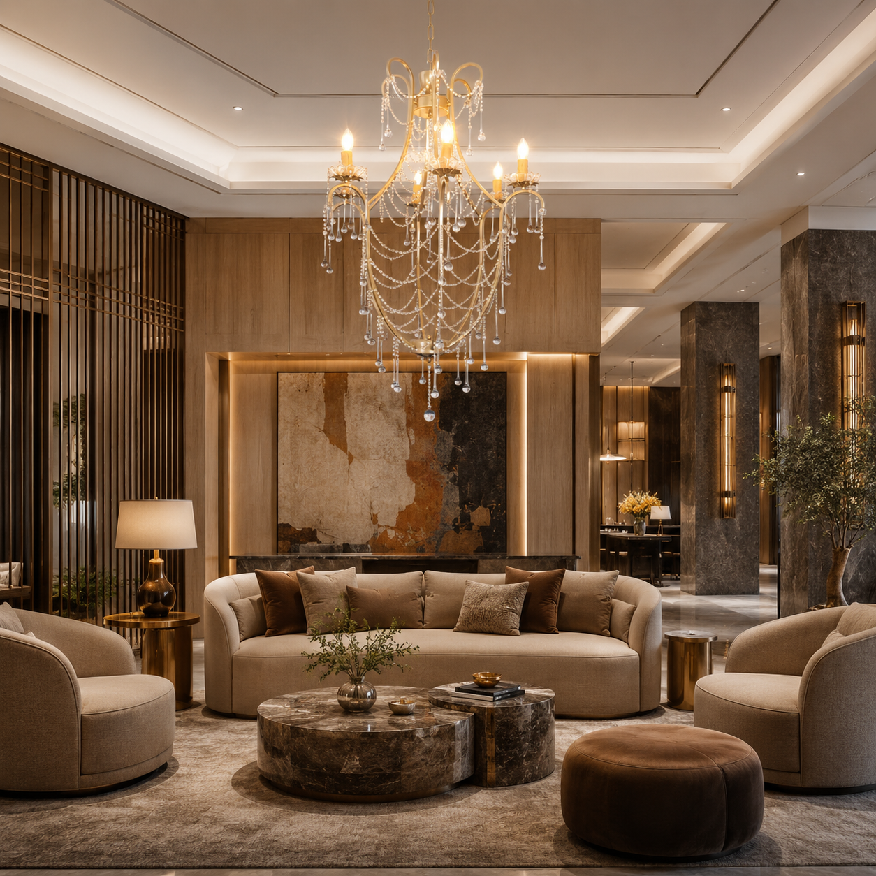 Crystal Birdcage Chandelier