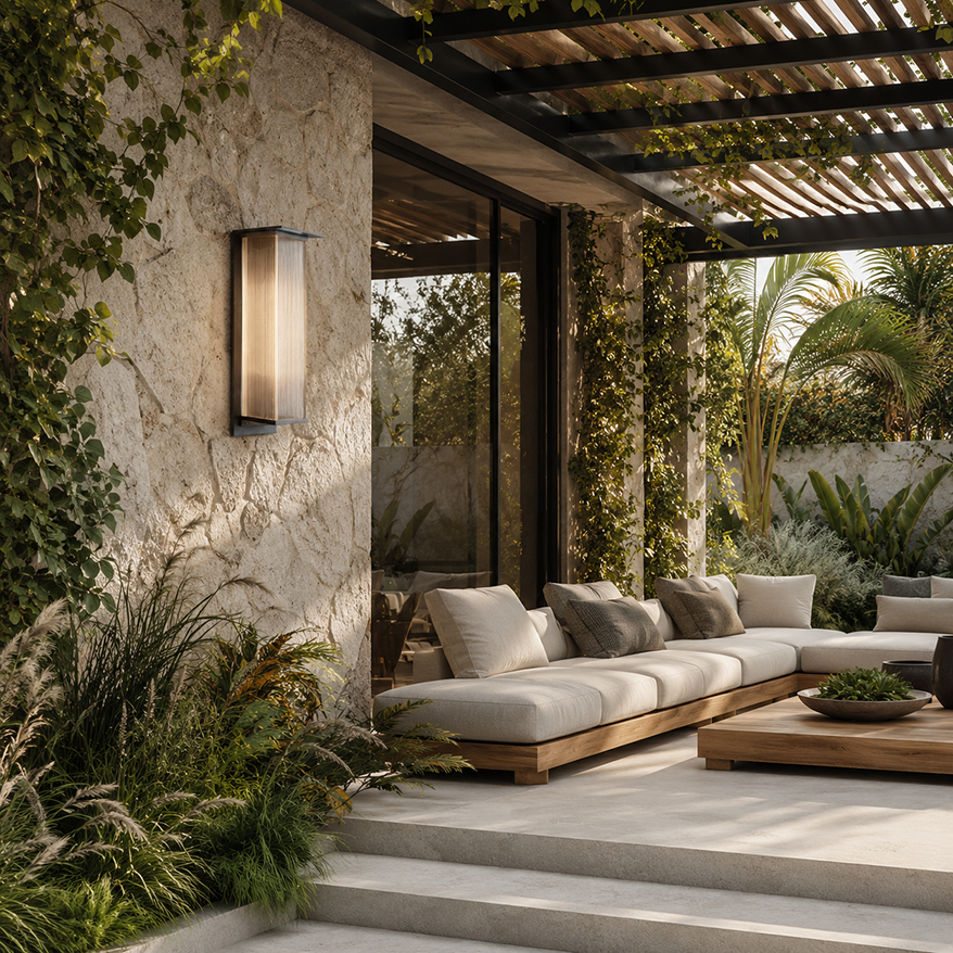 Oleron Box Outdoor Wall Lamp
