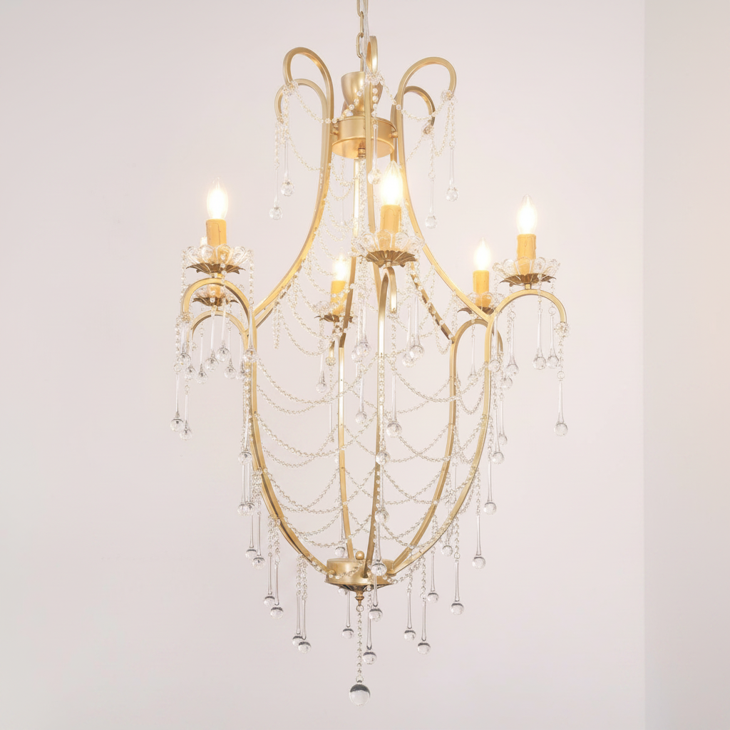 Crystal Birdcage Chandelier
